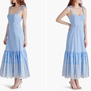 Steve Madden Rosalia Embroidered Cotton Maxi Sundress